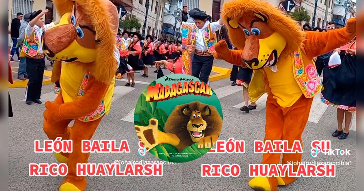 León de Madagascar se acuerda de sus raíces huancaínas y se pone a ...