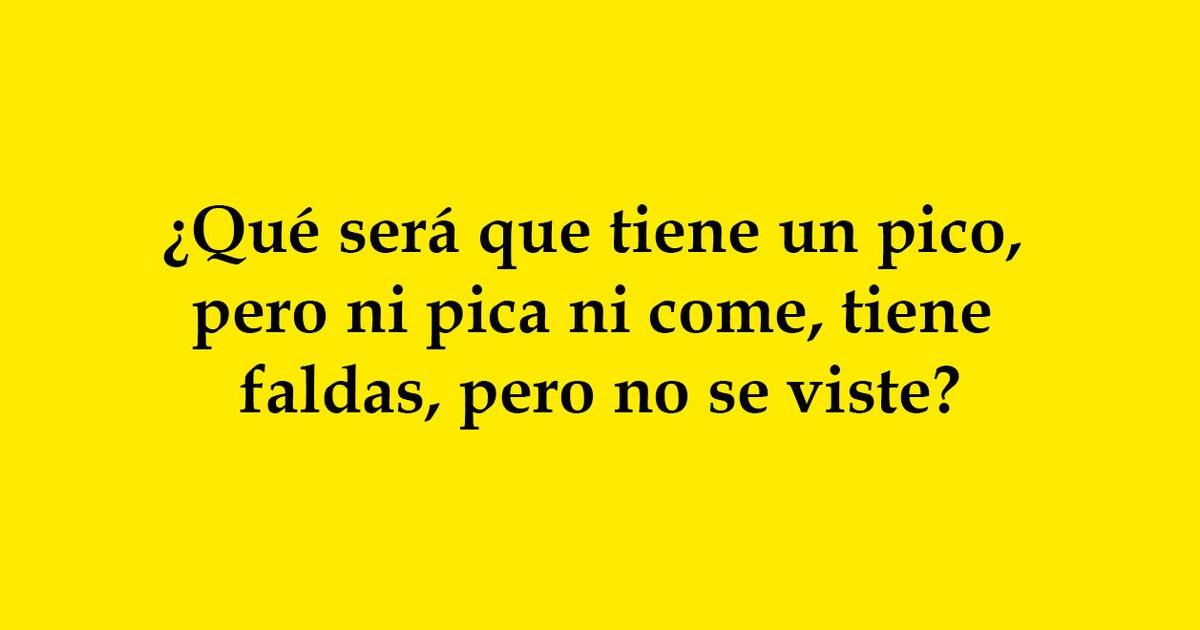 Tiene falda, pero no se viste: ¿Qué es? Solo un PRO lo resuelve en 5