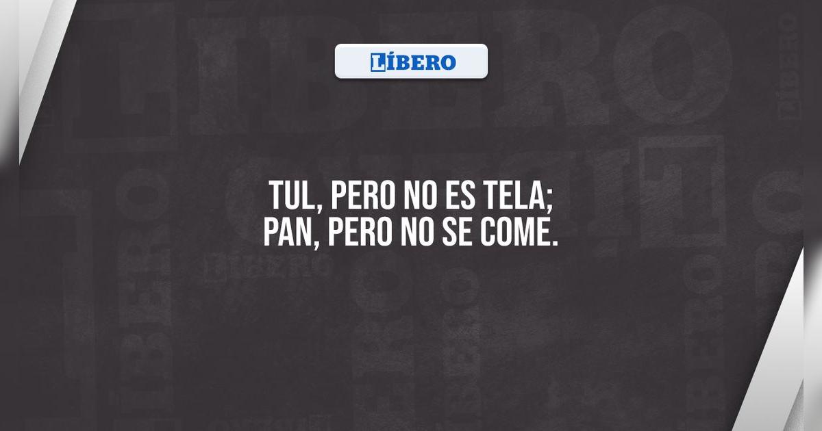 Tul Y No Es Tela Pan Pero No De Mesa libero.pe
