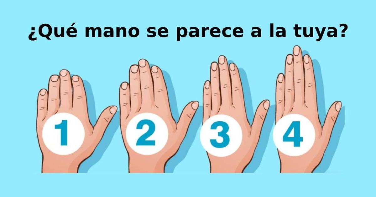 ¿Cómo es la forma de tu mano? Responde y averigua si eres una persona ...