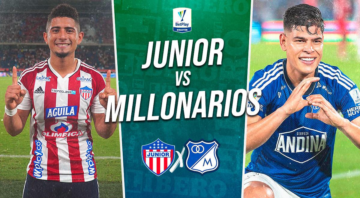 Junior vs Millonarios: resumen del partido por Liga BetPlay