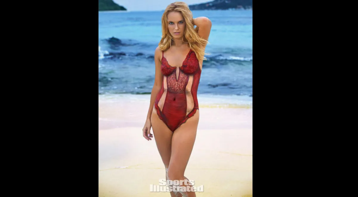 Caroline Wozniacki realizó atrevida sesión de Body painting | VIDEO