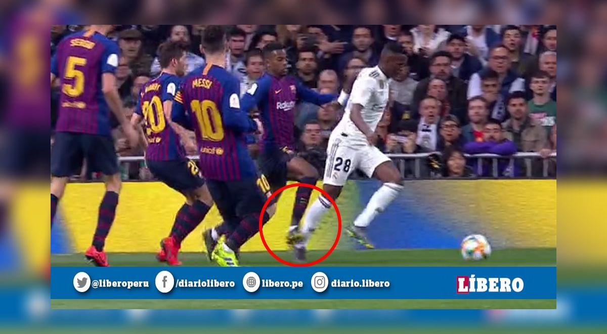 Real Madrid vs Barcelona EN VIVO: El casi penal sobre Vinicius Jr. tras ...
