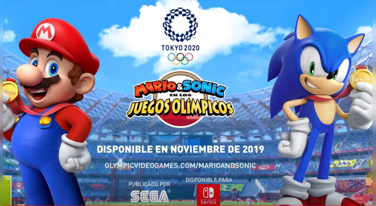 SEGA anuncia Mario & Sonic nos Jogos Olímpicos de Tóquio 2020