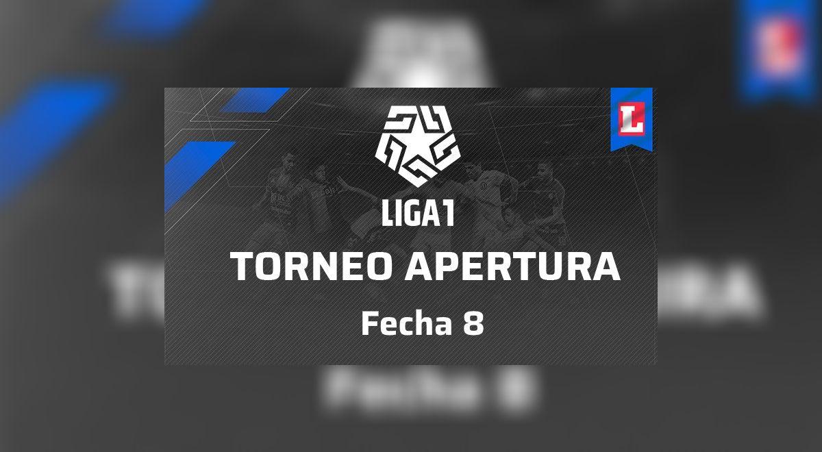 Liga 1: tabla de posiciones y resultados al término de la fecha 8