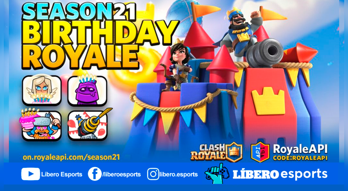 Clash Royale: Temporada 21 se llama Birthday Royale celebrando 5to  aniversario [VIDEO]