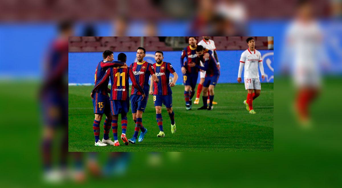 Barcelona, finalista de la Copa del Rey tras golear 3-0 al Sevilla