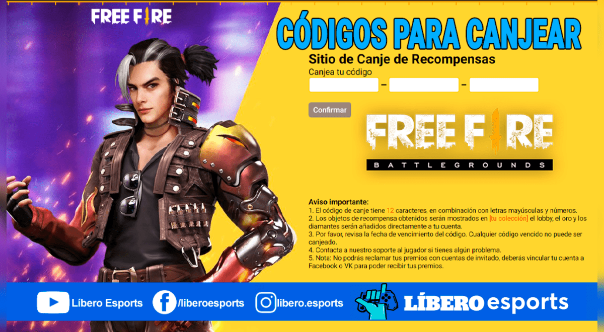 Free Fire: códigos de canje del 1 de abril de 2023 para reclamar