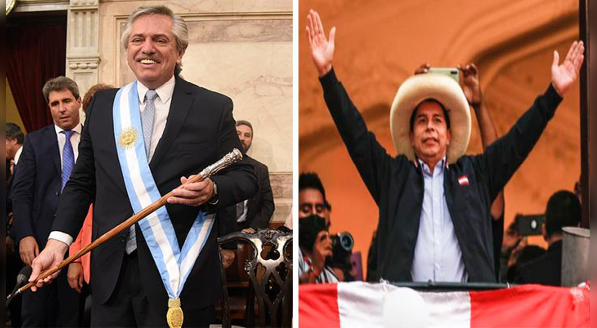 Pedro Castillo fue reconocido como nuevo presidente del Perú por Alberto Fernández Pedro Castillo fue reconocido como nuevo presidente del Perú por Alberto Fernández