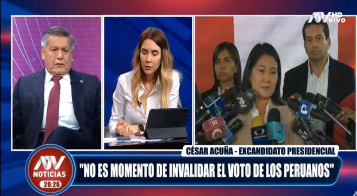 Cesar Acuña: “No es momento de invalidar el voto de los peruanos” Cesar Acuña: “No es momento de invalidar el voto de los peruanos”
