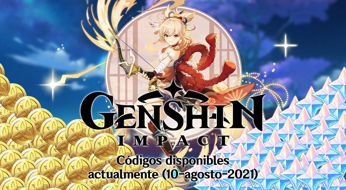 Todos los códigos disponibles para Genshin Impact en agosto de