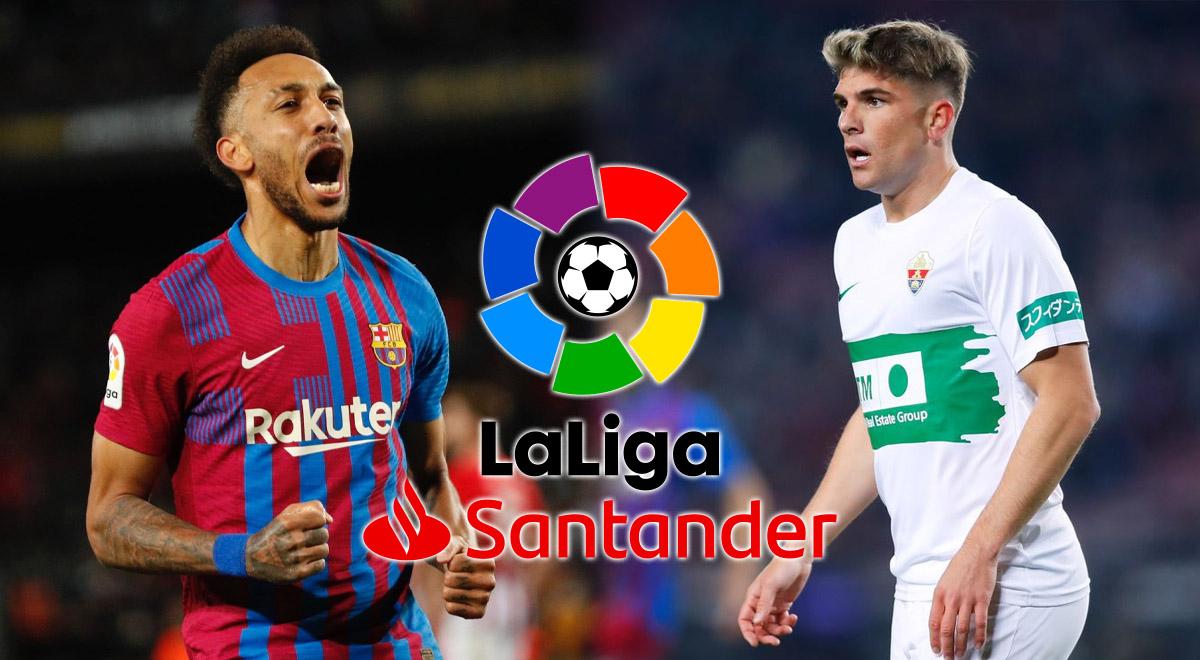 Qué canal transmite partido Barcelona vs. Elche por LaLiga Santander ...