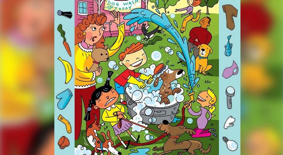 Reto visual: ¿Podrás ayudar a la familia a encontrar todos los objetos ...
