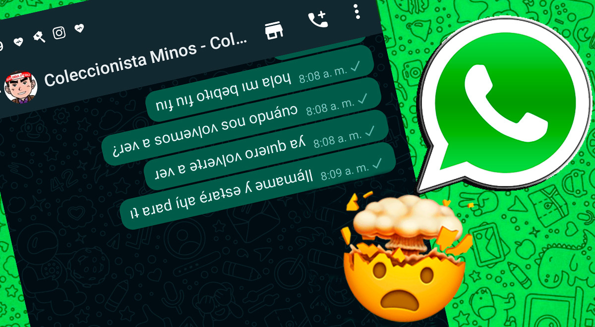 Truco De Whatsapp Te Permite Escribir Al Revés Todos Tus Chats 3298