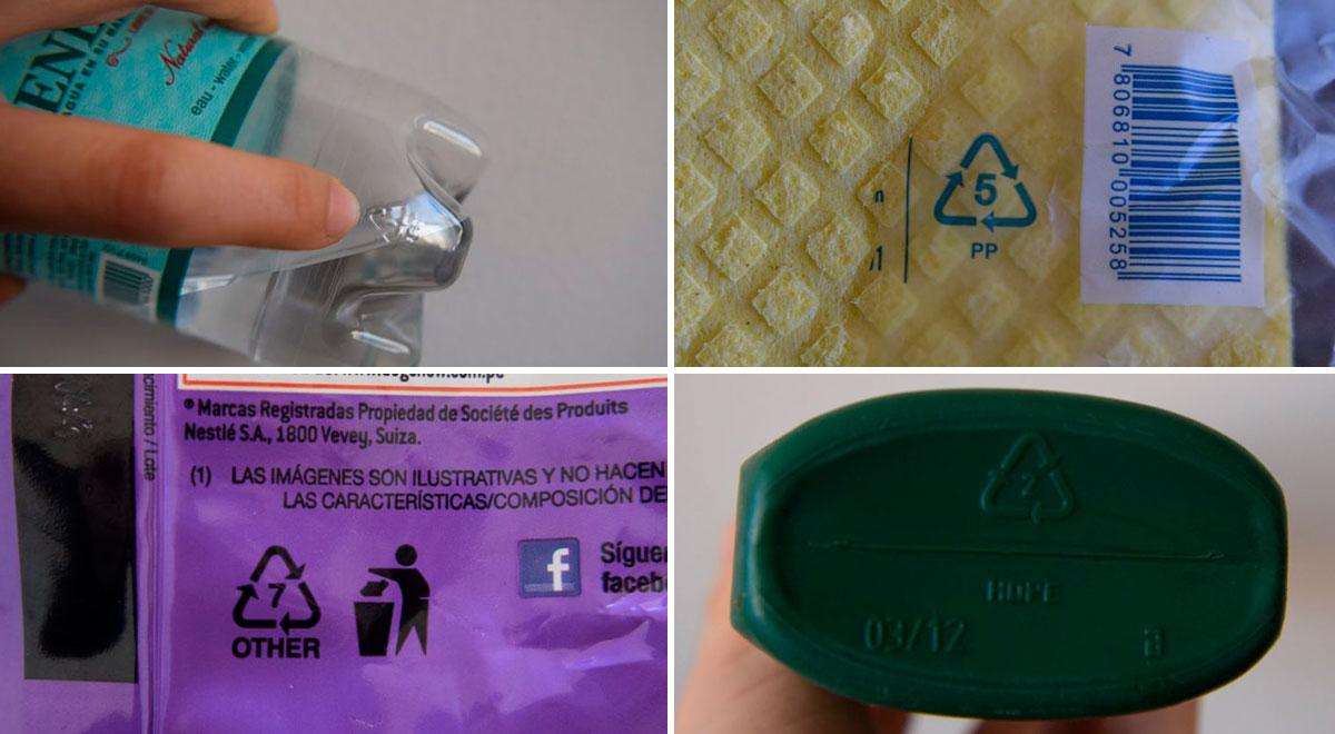 ¿Qué significan los números que vienen en los envases de plástico?