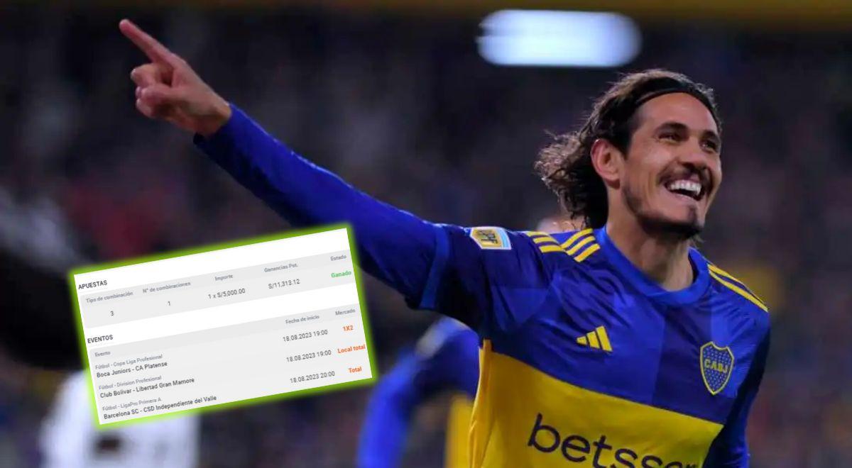Ganó rico 'billete' tras apostar al triunfo de Boca Juniors y ahora se ...