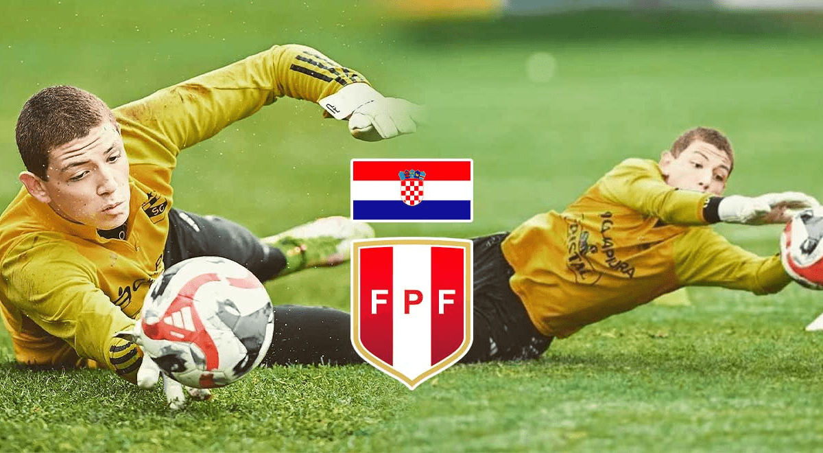 Iván Spoljaric, the Croatian goalkeeper secured by the FPF for the upcoming presentation of Peru