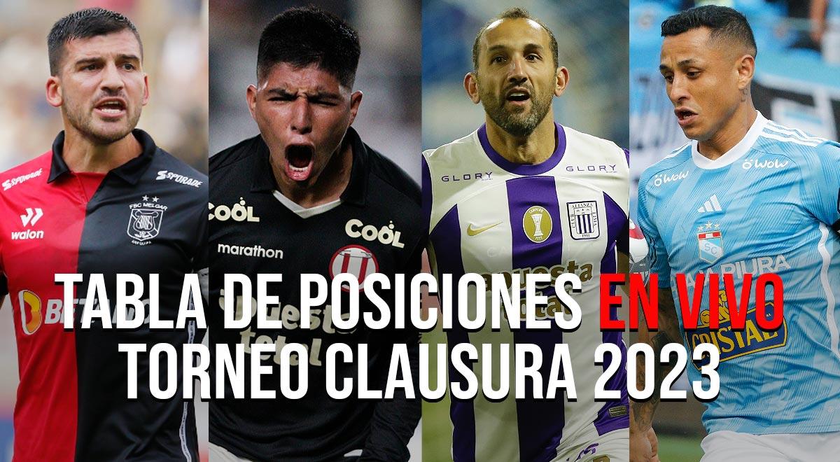 Tabla de Posiciones Clausura 2023 Liga 1 por la fecha 17 EN VIVO ...