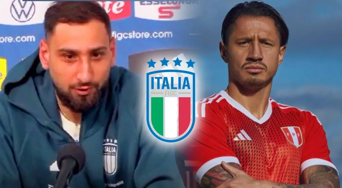 Gianluigi Donnarumma is surprised by the reference to the Peruvian national team and leaves a message for Gianluca Lapadula