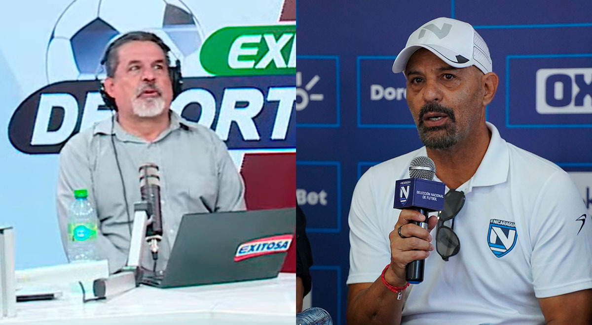 Peru Team |  Gonzalo Núñez got angry with Nicaragua's coach and insulted him live: “Huev… de m…”