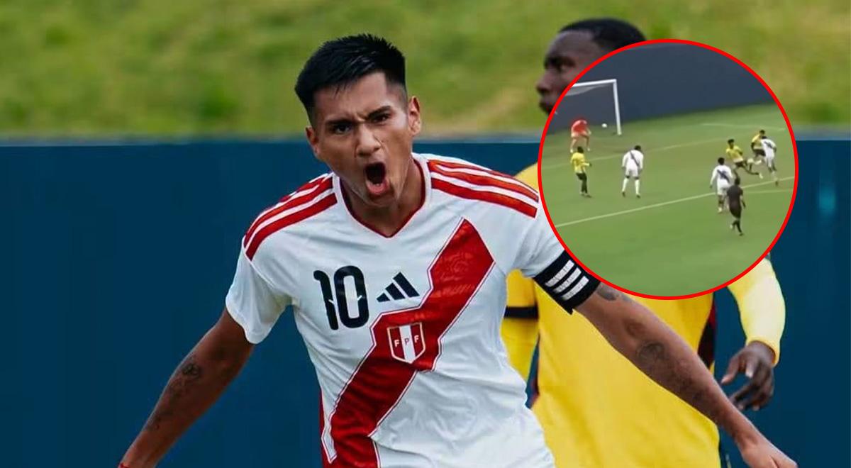 Piero Cari marcó un doblete con la selección peruana sub-20,