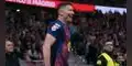 Gol de Robert Lewandowski para el 2-1 de Barcelona a Atlético de Madrid.