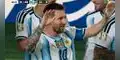 Lionel Messi marcó el 2-0 de Argentina.
