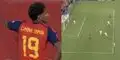 Lamine Yamal anotó el 1-0 de España sobre Croacia
