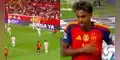Lamine Yamal anotó el 3-1 de España ante Croacia