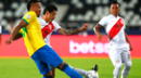 VER Perú vs. Brasil en vivo, ver América TV Go: con Lapadula, 0-1 por Copa América