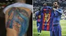 Messi es amado en Brasil: hincha mostró su espectacular tatuaje de la 'Pulga' - VIDEO