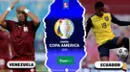 Venezuela – Ecuador en vivo vía TLT y Venevisión: 0-1 por Copa América 2021
