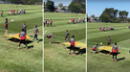 Lapadula se lució en competencia de Teqball con Valera, Gallese y Cáceda- VIDEO