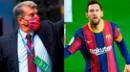 Joan Laporta sobre Lionel Messi: "Me gustaría decir que se queda, pero no puedo"