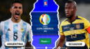 VER TV Pública GRATIS, Argentina vs Ecuador EN VIVO: 1P 0-0 partido Copa América