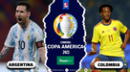 VER Argentina – Colombia EN VIVO vía TV Publica: 1T 1-0 por Copa América