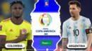 Colombia vs. Argentina EN VIVO: hora, tv, links y dónde ver Copa América