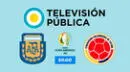 VER TV Pública EN VIVO, Argentina vs. Colombia: 1T 1-0 por Copa América