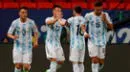 Con Lionel Messi, Argentina clasificó a la final de la Copa América