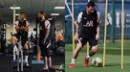 Messi estuvo con Neymar y Ramos en su primer día de entrenamiento con el PSG