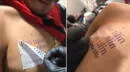 TikTok: se tatúa frase "Eso tilín...baila tilín" del video viral en redes sociales