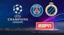 Ver ESPN EN VIVO ONLINE, PSG vs. Brujas: transmisión por Champions League