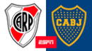 Ver ESPN EN VIVO por Internet: River Plate vs Boca Juniors, PT 1-0 El clásico