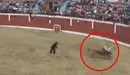 Torero es embestido por ternera en fiesta patronal y pierde una oreja