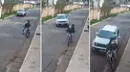 Un conductor salva a 2 personas tras ser encañonadas por motociclistas - VIDEO