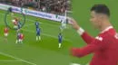 Manchester United vs. Chelsea: Cristiano Ronaldo quiso marcar de 'chalaca' y la mandó al cielo