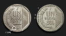 ¿Por qué la moneda de 1 nuevo sol de 1991 tiene la firma de F. Díaz?