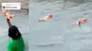 Viral: Muñeca sorprende y aterroriza a todos al 'nadar de espaldas' tras ser lanzada - VIDEO