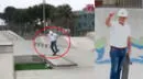 Candidato a la alcaldía de Chorrillos hace piruetas con skate para ganar votos