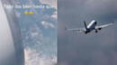 TikTok: usuario registra momento en el que motor de avión se apaga en pleno vuelo - VIDEO